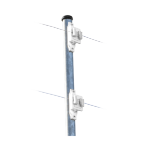 Aislador de Paso Blanco reforzado para cercos eléctricos