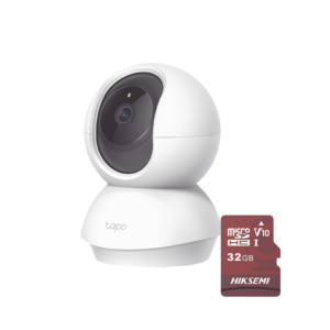 Kit de Cámara IP Wi-Fi / Incluye 1 Pieza Modelo TAPOC200 / 2 Megapixel /  Utiliza La App Tapo / 1 Memoria Micro SD  Hiksemi Modelo  HS-TF-E1/32G