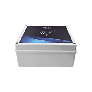 Modulo WIFI LITE con gabinete para uso en Energizadores YONUSA / Aplicación sin costo / Botón de Pánico/ 1 Salida Propósito General