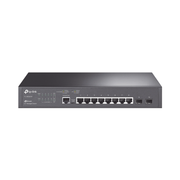 Switch JetStream SDN Administrable 8 puertos 10/100/1000 Mbps + 2 puertos SFP