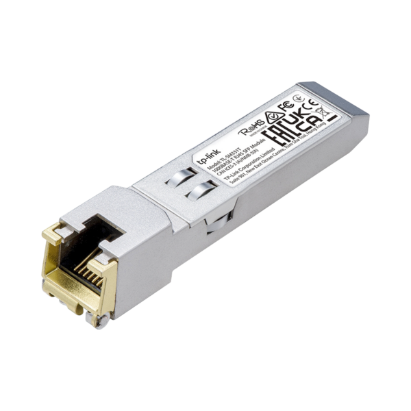 Transceptor mini-GBIC SFP RJ45 / Admite 1000BASE-T / Hasta 100 metros / Conector RJ45 (1G)