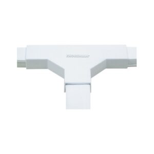 Sección en "T" color blanco de PVC auto extinguible