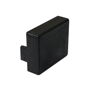 Tapa Final en Color Negro de PVC Auto Extinguible