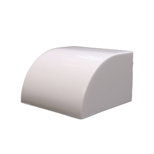 Tapa Final en Color Blanco de PVC Auto Extinguible