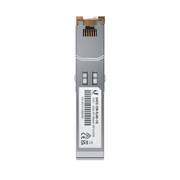 UFiber Módulo de fibra SFP convertidor a cobre RJ45 10/100/1000 Mbps