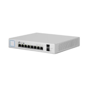 Switch UniFi Administrable de 8 Puertos Gigabit PoE+ 802.3at/af y PoE Pasivo 24V.