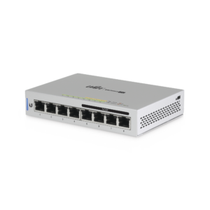 Switch UniFi Administrable capa 2 de 8 puertos Gigabit (4 Puertos Gigabit PoE 802.3af y 4 puertos Gigabit ethernet) 60W