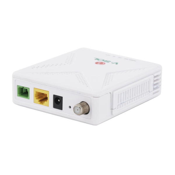 ONU Dual GPON/EPON con 1 Puerto SC/APC + 1 puerto LAN Gigabit + 1 puerto CATV