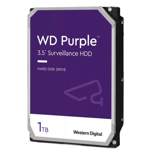 Disco Duro Purple de 1 TB / 5400 RPM / Optimizado para Soluciones de Videovigilancia / Uso 24-7 / 3 Años de Garantia