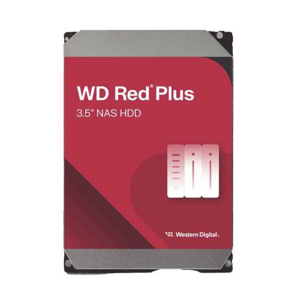 Disco Duro Red Plus 4TB / 5400 RPM / Optimizado para NAS / Uso 24-7 / 3 Años de Garantia