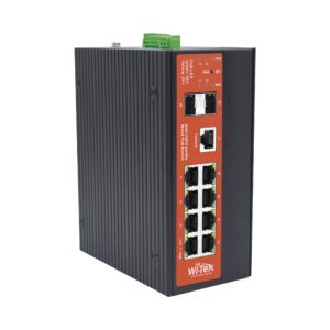 Switch Industrial Administrable Gigabit con 2 Puertos PoE bt + 6 Puertos PoE af/at o 24 V Pasivo + 2 SFP Gigabit