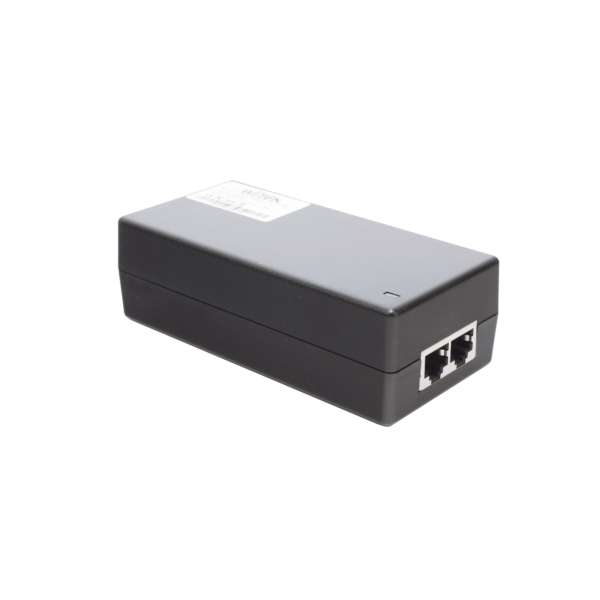 Inyector Hi-PoE 60 W Gigabit / Alimenta Equipos PoE 802.3 af Hasta 15W - PoE at Hasta 30W - PoE bt Hasta 60W / Instalación Para Interior / Alcance de Hasta 100 metros / Plug and Play / No se Necesita Configurar