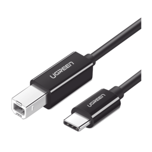 Cable de Impresora o escáner USB-C | 1m (6 pies) | USB Tipo C a USB 2.0 Tipo B | Soporta Thunderbolt 3 | Alta velocidad | DAC | Compatible con Brother HP