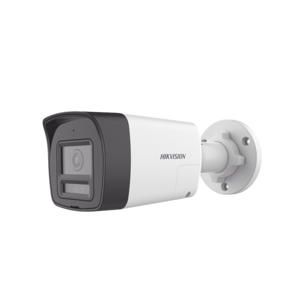 [Audio Bidireccional + Dual Light + ColorVu] Bala TURBOHD 3K  (5 Megapixel) / Lente 2.8 mm Angulo de vision 112° / 30 mts IR EXIR + 20 mts Luz Blanca / Micrófono y Bocina Integrado / Exterior IP67 / Metal / dWDR