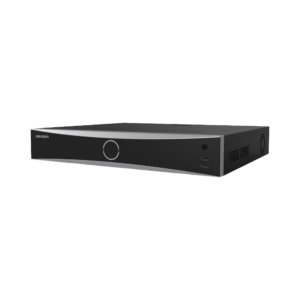 NVR 12 Megapixel (4K) / 32 canales IP / 16 Puertos PoE+ / Reconocimiento Facial / AcuSense (Evita Falsas Alarmas) / 4 Bahías de Disco Duro / Switch PoE 300 mts / HDMI en 4K / Alarmas I/O