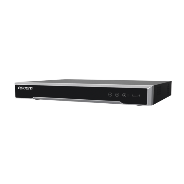 DVR 4 Canales TURBOHD + 4 Canales IP / 8 Megapixel (4K) / Audio Bidireccional por Coaxitron / ACUSENSE / Reconocimiento Facial / 1 Bahía de Disco Duro / Salida de Video en Full HD / H.265+