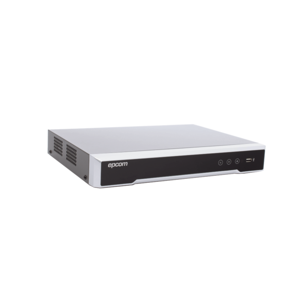 DVR 8 Canales TURBOHD + 8 Canales IP / 8 Megapixel (4K) / Audio Bidireccional por Coaxitron / ACUSENSE / Reconocimiento Facial / 1 Bahía de Disco Duro / Salida de Video en 4K / H.265+