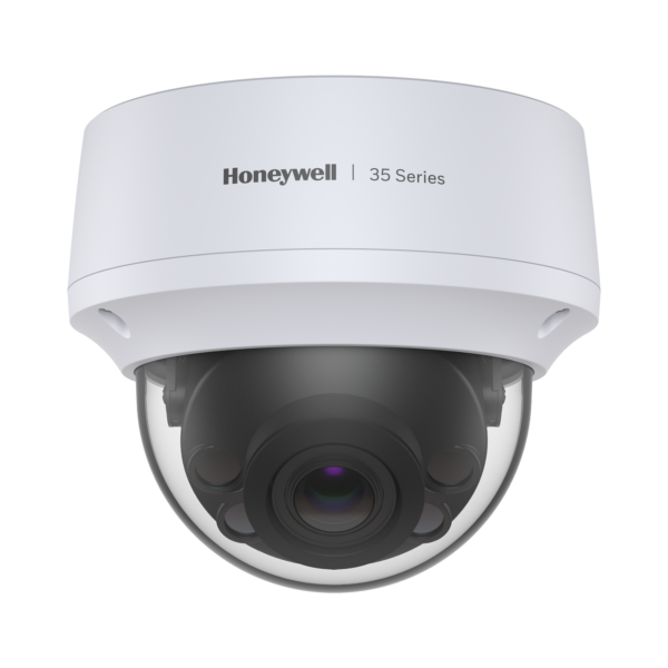 Domo IP 5 Megapixel / Lente Mot. 2.7 a 13.5 mm / 50 mts IR / Ultra Baja Iluminación /  NDAA / ONVIF /  IP67 / IK10 / H.265 / IA (Filtro de Humanos y Vehiculos) / Merodeo / Conteo de Personas / PoE / Audio y Alarmas I/O / Serie 35