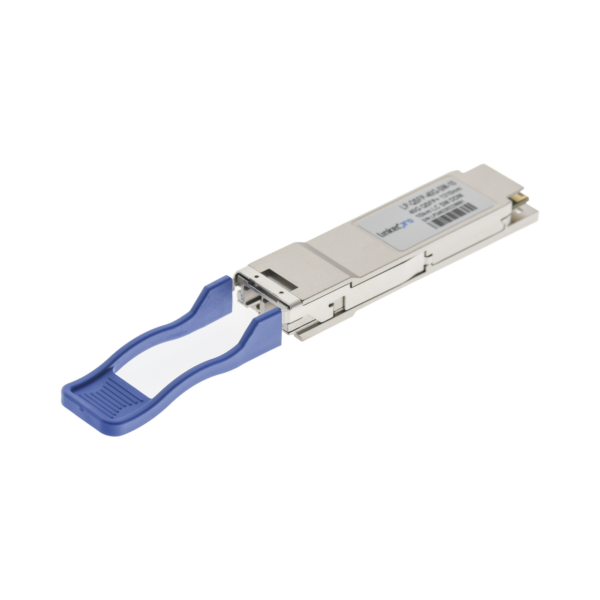 Transceptor Óptico QSFP+ (Mini-Gbic) / Monomodo 1310 nm / 40 Gbps / 40GBASE-LR4 / Conectores LC/UPC Dúplex / DDM / Hasta 10 km