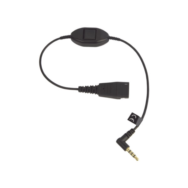 Jabra Cord QD a conector de 3.5 mm con Push-to-Talk para teléfonos celulares smartphones (8800-00-103)