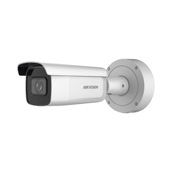 Bala IP 8 Megapixel (4K) / Lente Mot. 2.7 a 13.5 mm / 60 mts IR EXIR / Exterior IP66 / IK10 / DARKFIGHTER / Audio y Alarma I/O / PoE+ / ONVIF / Micro SD / 4 Analíticos: AcuSense