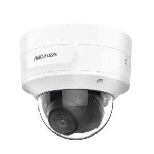 Domo IP 8 Megapixel (4K) / Lente Mot. 2.7 a 13.5 mm / 40 mts IR EXIR / Exterior IP66 / IK10 / DARKFIGHTER / Audio y Alarma I/O / PoE+ / ONVIF / Micro SD / 4 Analíticos: AcuSense