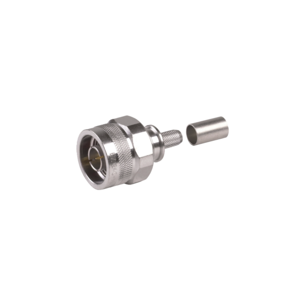 Conector N Macho Plegable con Pin Cautivo para cables RG8X