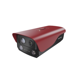 (HikFire) Cámara IP Dual de Detección Térmica de Incendios / Detección de Llamas y Temperaturas Anormales / 4 Megapixel (Lente Óptico) + 1 Megapixel (Lente Termico) / Micro SD / Exterior IP66