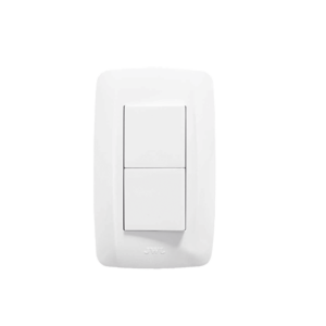 Apagador Escalera Doble de 10 A/ 127 V CA ~ 60 Hz / 1 1/2 Módulos / Color Blanco.