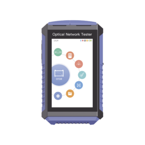 Mini OTDR Touch para pruebas en enlaces fibra Óptica Activos (Prueba de Fibra Viva) /  Longitud de Onda en 1625nm / Integra Función OPM / Integra Función VFL 5mW / Mapeo de Cables RJ45 / Recargable / Distancia de prueba hasta 100 km