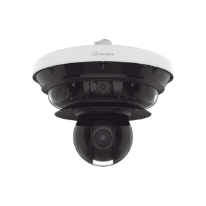 Cámara IP Multisensor 34MP (4 sensores 4K) con lentes motorizados / PTZ 2 MP 40X / Hasta 2 tarjetas MicroSD de 512GB / WDR de hasta 150dB / IP66 / IK10 / autoseguimiento / Inteligencia artificial para eventos