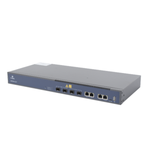 OLT de 2 puertos GPON + 4 puertos Uplink (2 puertos Gigabit Ethernet + 2 puerto SFP/SFP+)