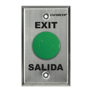 Botón Tipo Hongo / Color Verde / Relevador  NO