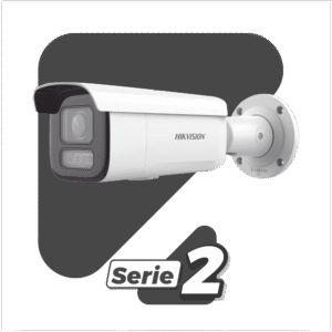 [Dual Light + 2 Micrófonos Integrados] Bala IP 2 Megapixel / Lente Mot. 2.8 a 12 mm / 60 mts Luz Blanca + 60 mts IR / ACUSENSE / Exterior IP67 / IK10 / WDR 120 dB / PoE+  / Alarmas I/O / Micro SD / Metal / IK10 / ACUSEARCH