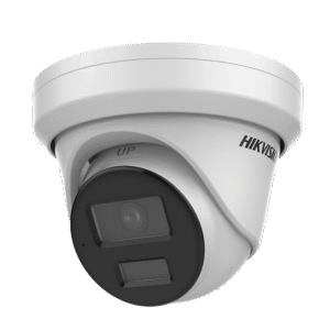 Turret IP 8 Megapixel (4K) / Lente 2.8 mm / 40 mts IR / Exterior IP67 / Micrófono Integrado / DARKFHGITER / Alarmas y Audio I/O / PoE / ONVIF / Micro SD / 4 Analíticos: AcuSense