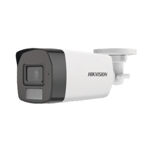 [Dual Light + ColorVu] Bala TURBOHD 3K (5 Megapixel) / Lente 2.8 mm / 40 mts IR + 40 mts Luz Blanca  / Gran Angular 104.5° / Exterior IP67 / Micrófono Integrado / dWDR / 4 Tecnologías