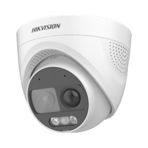 Turret TURBOHD 2 Megapixeles (1080p) / Imagen a color 24/7 / Lente 2.8 mm / Luz Blanca 20 mts / Exterior IP67 / WDR 130dB / Sensor PIR / Sirena Integrada / Estrobo ROJO - AZUL / Micrófono Integrado