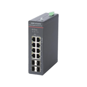 Switch Gigabit PoE+ / Industrial / Administrable / 4 Puertos Gigabit PoE+ (90 W) + 4 Puertos Gigabit PoE+(30 W) / 4 Puertos Gigabit SFP / 300 W Total / 48 a 57 VCD / Ideal para Proyectos / 300 Metros de Distancia