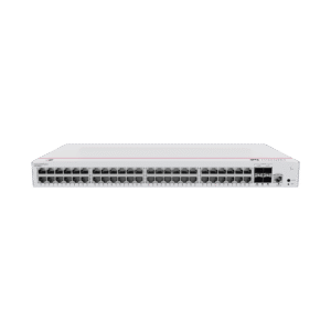 Switch de Acceso Gigabit Administrable PoE Capa 2 / 48 puertos 10/100/1000 Mbps (PoE) / 4 Puertos 10GE SFP+ Uplink / ERPS / IMGP Snooping / DHCP Snooping / PoE Perpetuo / 380W / Administración Nube Gratis