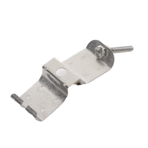 Sujetador de doble click para cable coaxial de 7/8" paquete de 10 piezas.