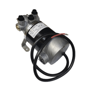 Bomba Hidráulica Reversible PUMP-2 / 12V DC / Flujo 0.8L (49 cu.in) por Minuto / Para Cilindros de 80 cc - 250 cc (4.9 - 15.2 cu.in) / Conexiones O-Ring Boss (ORB) / Incluye 3 Accesorios ORB-5 a 9/16 UNF / Compatible con SteadySteer