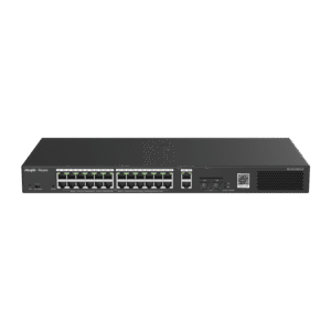 Switch Smart PoE con 24 puertos Gigabit PoE 802.3af/at + 2 SFP para fibra 1Gb