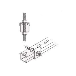 Tope Unicanal  "U" para Tornillo de  3/8" ( 9.5 mm ).