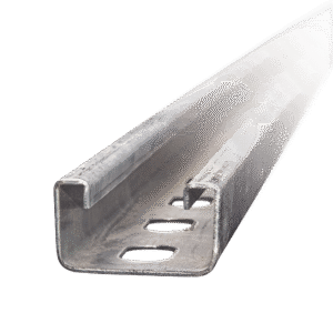 Unicanal Perforado 4 X 2 cm X 3 m / Calibre 14 / Galvanizado Electrolítico.