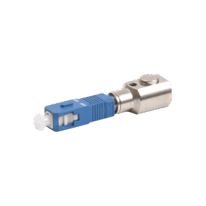 Adaptador de Fibra Óptica desnuda para realizar mediciones y pruebas en hilos de fibra sin conector