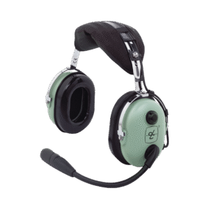 Auriculares de ala fija con atenuación de ruido pasivo para aviación general