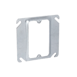 Sobretapa Cuadrada de 4" de Acero Galvanizado con realce de 1/4".