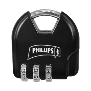 Candado de Combinación Ajustable / No Requiere Llave / Color Negro.