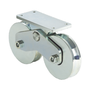 339V - Rueda Doble de 16 cm / Capacidad Para Puertas de hasta 1920 Kg / Canal Tipo V