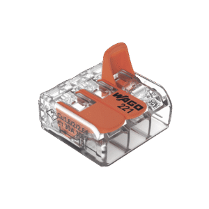 Conector de empalme compacto para todo tipo de conductores transparente 3 conectores